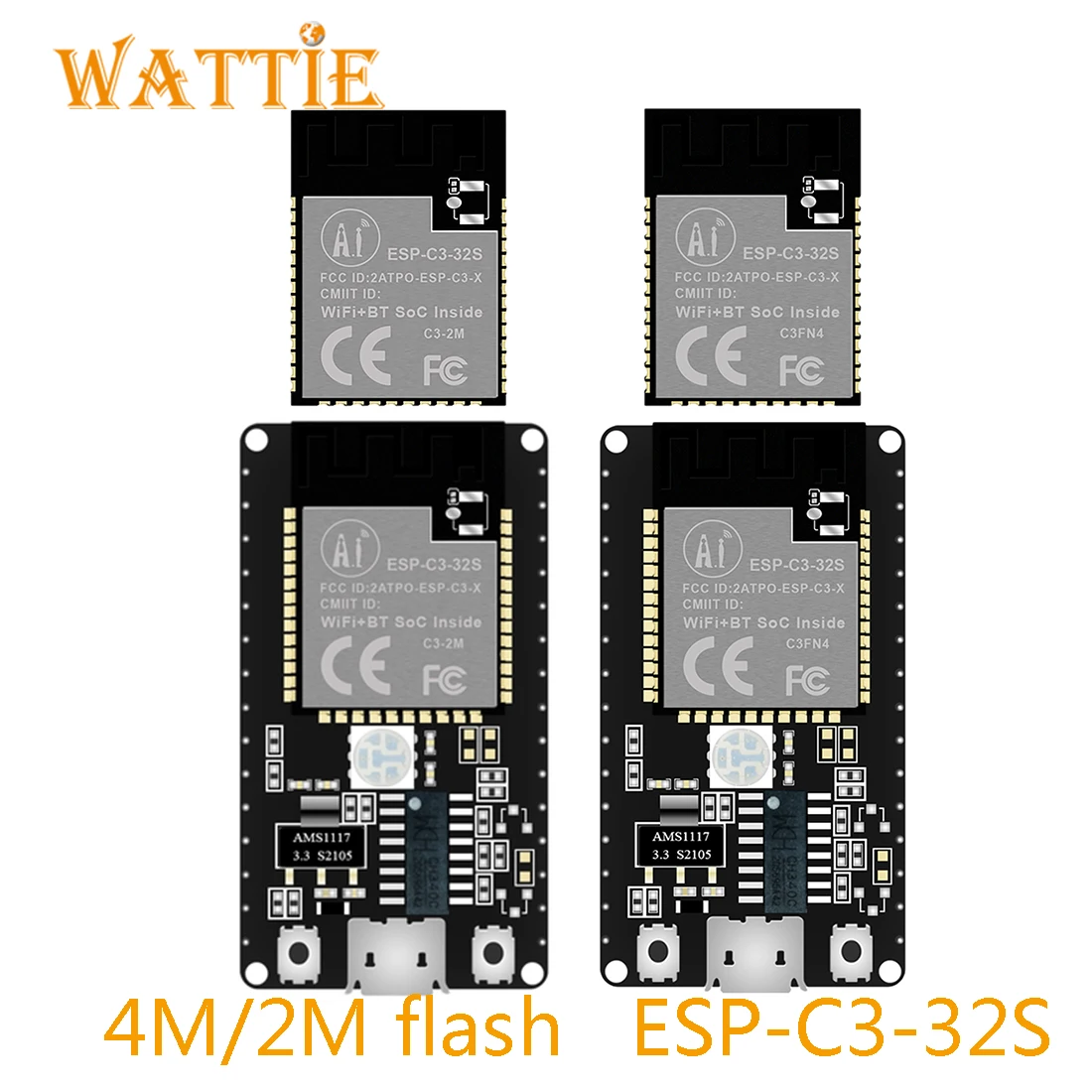 ESP-C3-32S KIT Esp32-C3 C3-32S 4M 2M flash ESP-C3 ESP C3 Esp32-C3-32S 32S low cost WiFi+Bluetooth 5.0 module development board