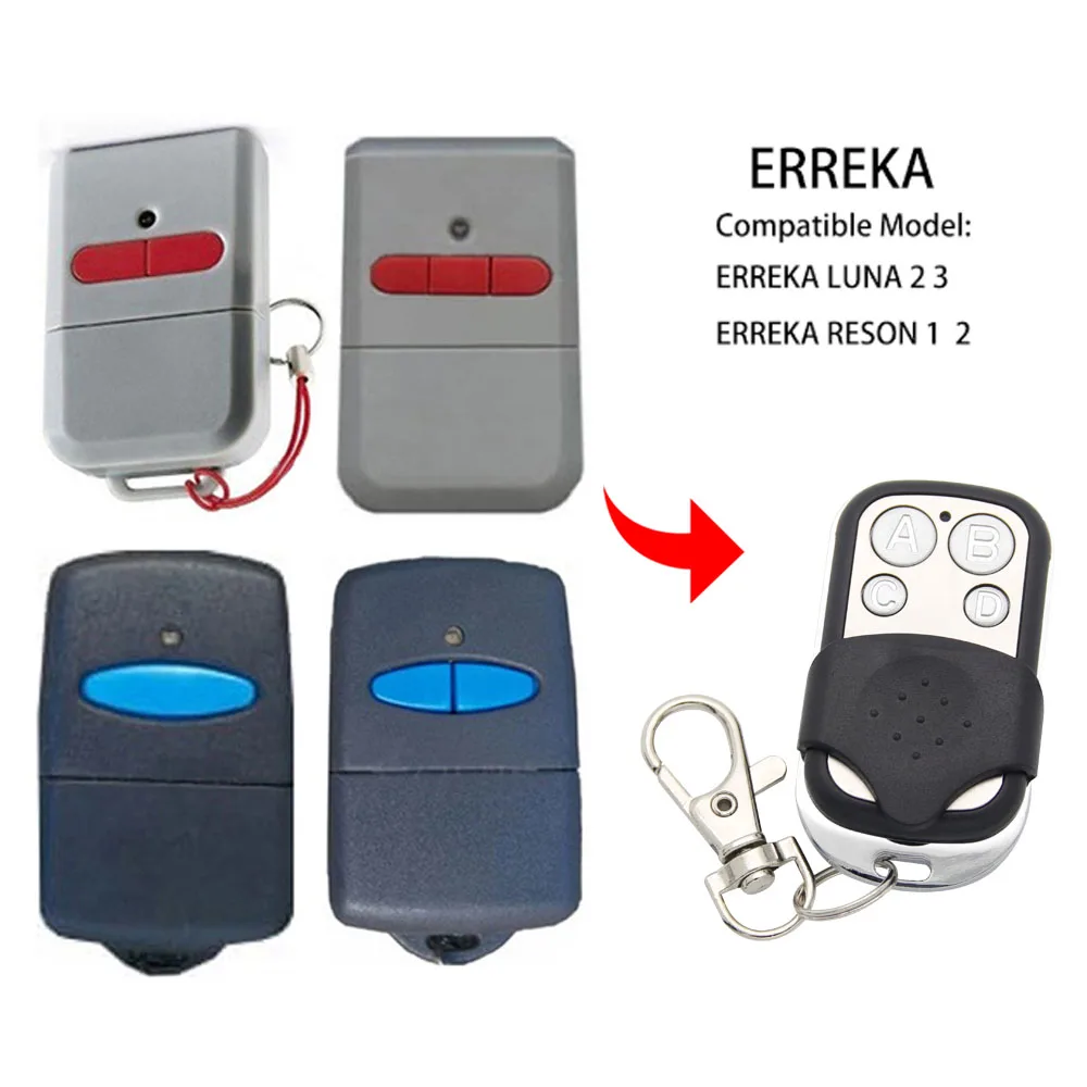 ERREKA RESON 1 2 3 RESON1 RESON2 RESON3 LUNA 2 3 LUNA2 LUNA3 Remote Control 433MHz Duplicator Garage Gate Door ERREKA 433.92mhz