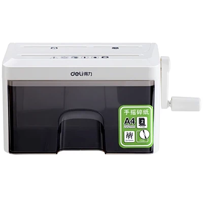 9934 Hand style Mini Shredder File Shredder Strip Office Home 3.5L Shredding  2 * 10mm paper shredder Shredding width 220mm