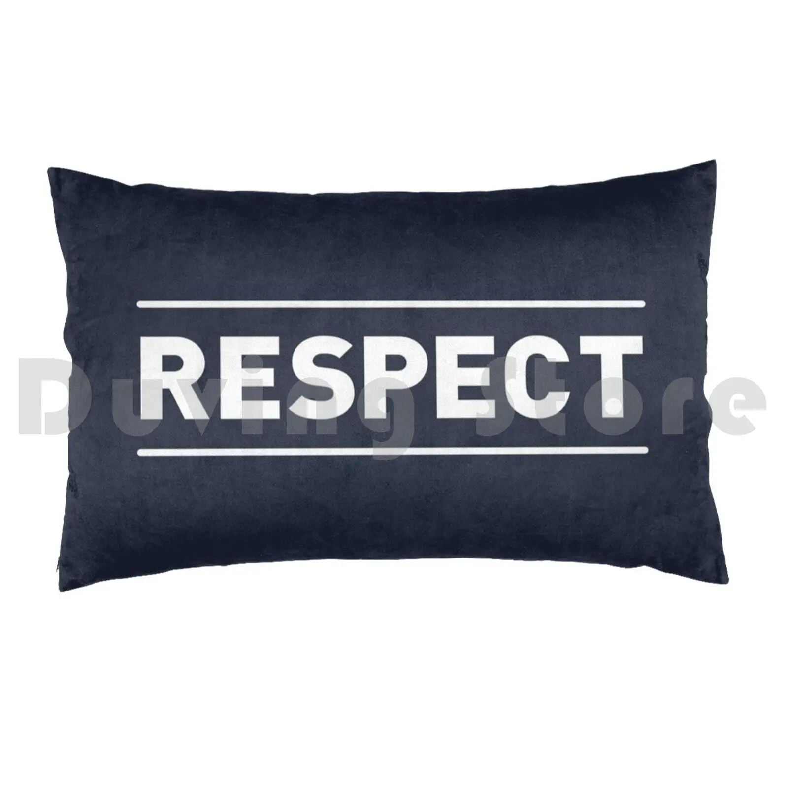 Respect ( Dark ) Pillow Case Printed 50x75 Consideration Courtesy Deference Dignity Football Sport Respect