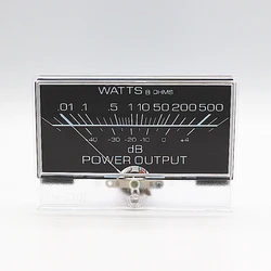 1 Pcs  Pointer DB Meter Power Meter VU Meter Mechanical Gallbladder Front Stage DC Power Amplifier Instrument