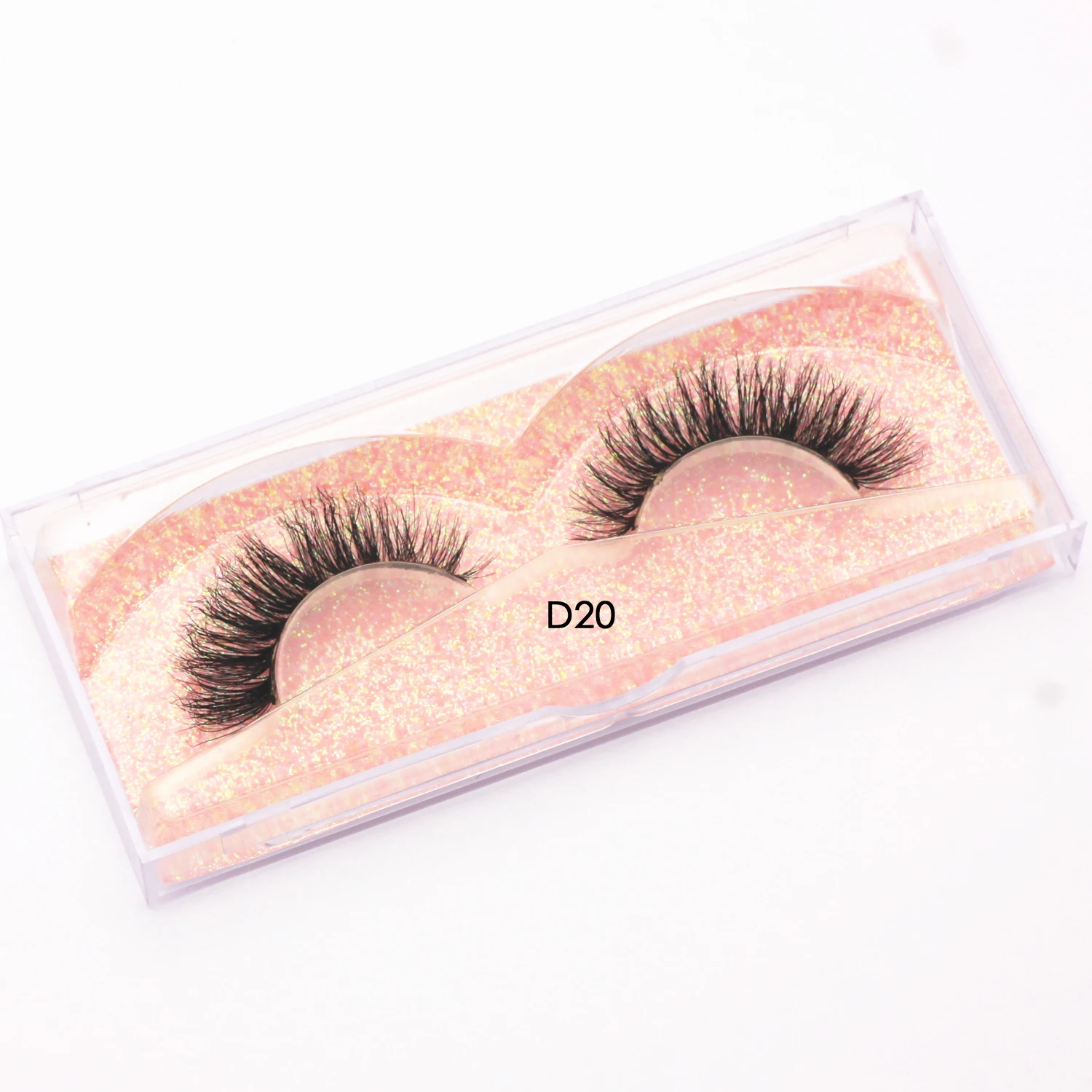 Wispy 3D Mink LashesธรรมชาติยาวFull Strip Lashesขนตาปลอมแบบใช้ซ้ําได้ยาวนานขนตาปลอมD20 แต่งหน้าปลอมMink Lash