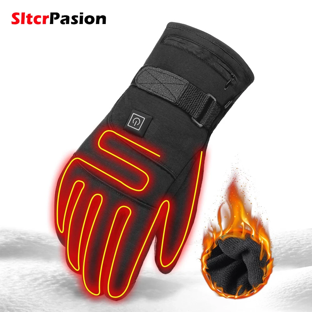 

Motorcycle Gloves Heated Gloves Winter Luva Motociclista Impermeavel Guantes Moto Invierno Gant Chauffant Verwarmde Handschoenen