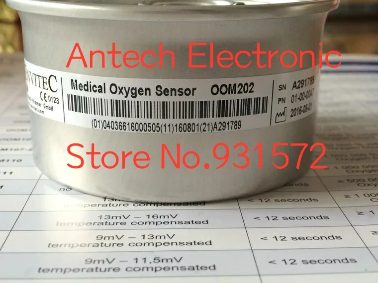 Oxygen sensor OOM202 for Ventilator OOM202 O2 sensor O2 cell ENVITEC Germany Oxygen battery 00M202