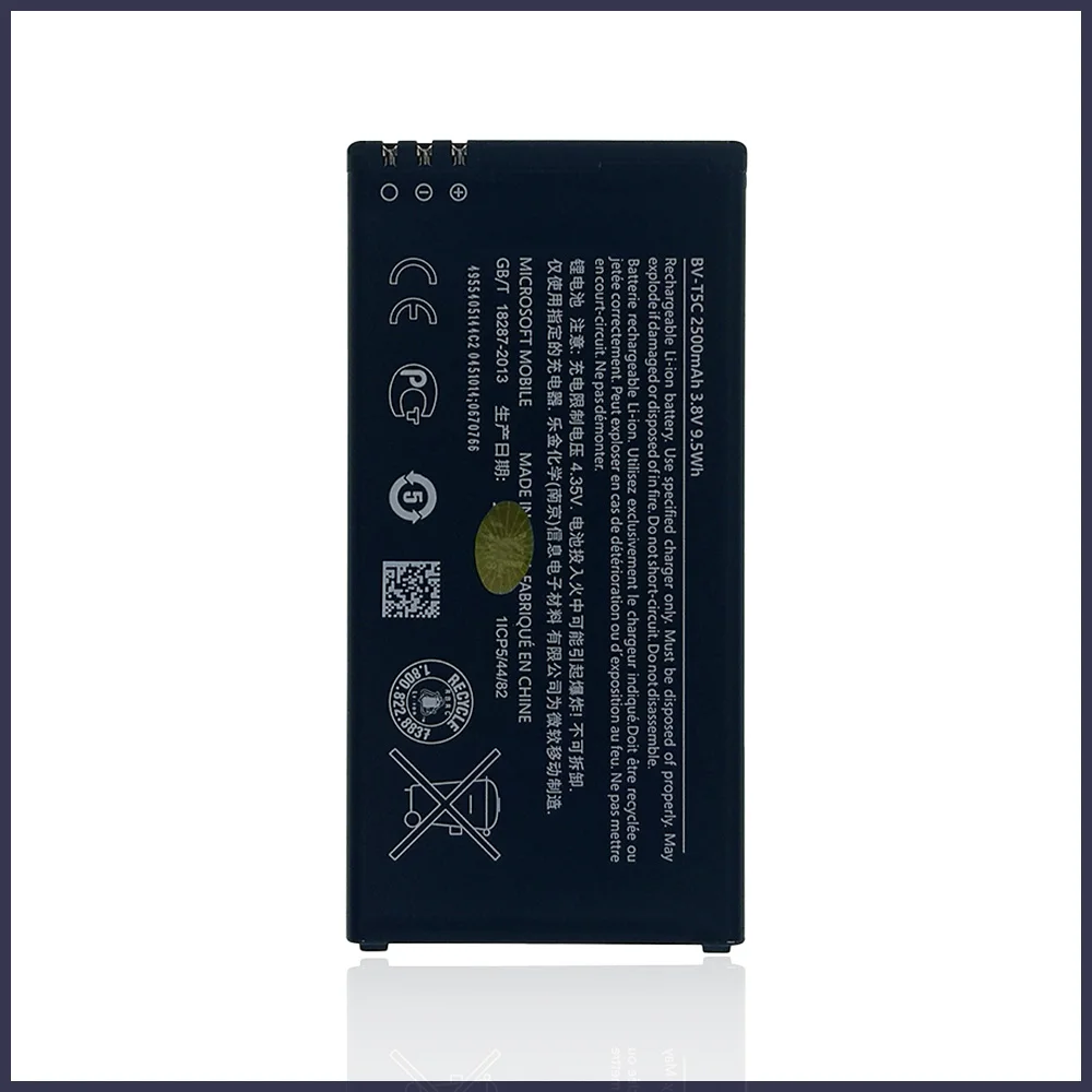 New 100% Original 2500mAh BV-T5C / BVT5C Battery For Nokia Lumia 640 RM 1113 1073 Dual 1077 BVT5C Phone High quality Battery