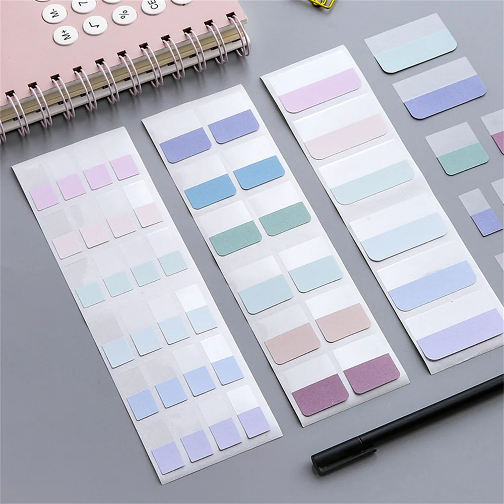 10 Sheets Index Stickers Morandi Color Self Adhesive Categorized Label Tag  Marker Paper For Diary Agenda Planner Writable