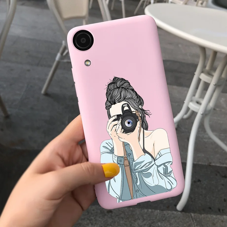 삼성 A03 코어 케이스 용 백 케이스 6.5 인치 2021 삼성 갤럭시 A03 코어 A 03 SM-A032F Fundas 용 새 패션 범퍼 커버