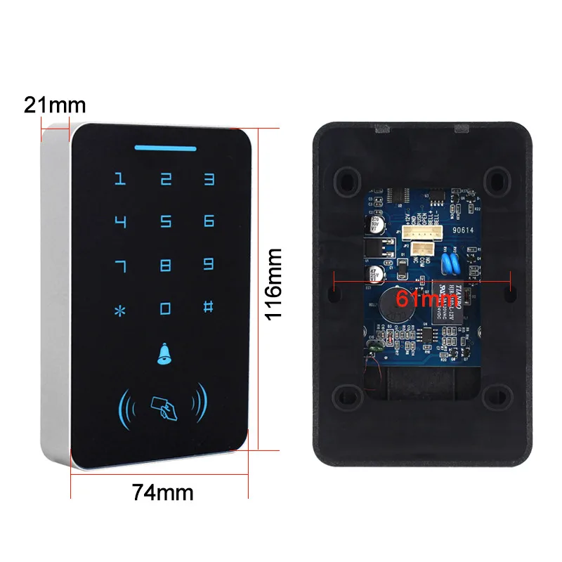 125Khz Rfid Access Control System Keypad Card Door Lock Access Controller