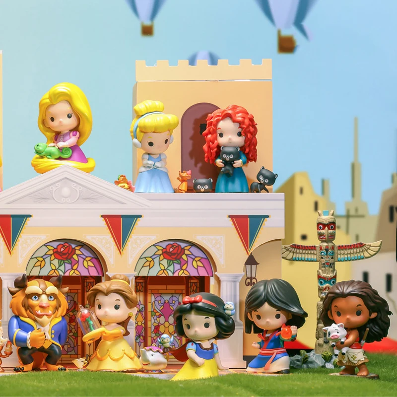 Pop Mart Disney conte de fées princesse et ses amis série Kawaii Anime Figurine ornement Figurines décor à la maison poupée de bureau