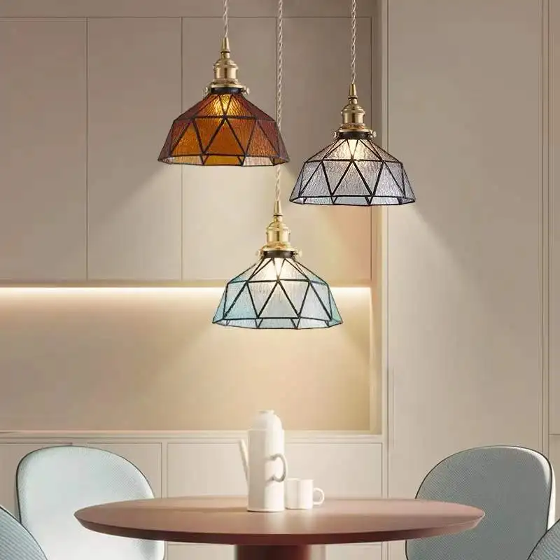Nordic Modern Hanging Loft Glass  Pendant Lamp Hot Sell Decor Lights Fixtures E27 for Kitchen Restaurant