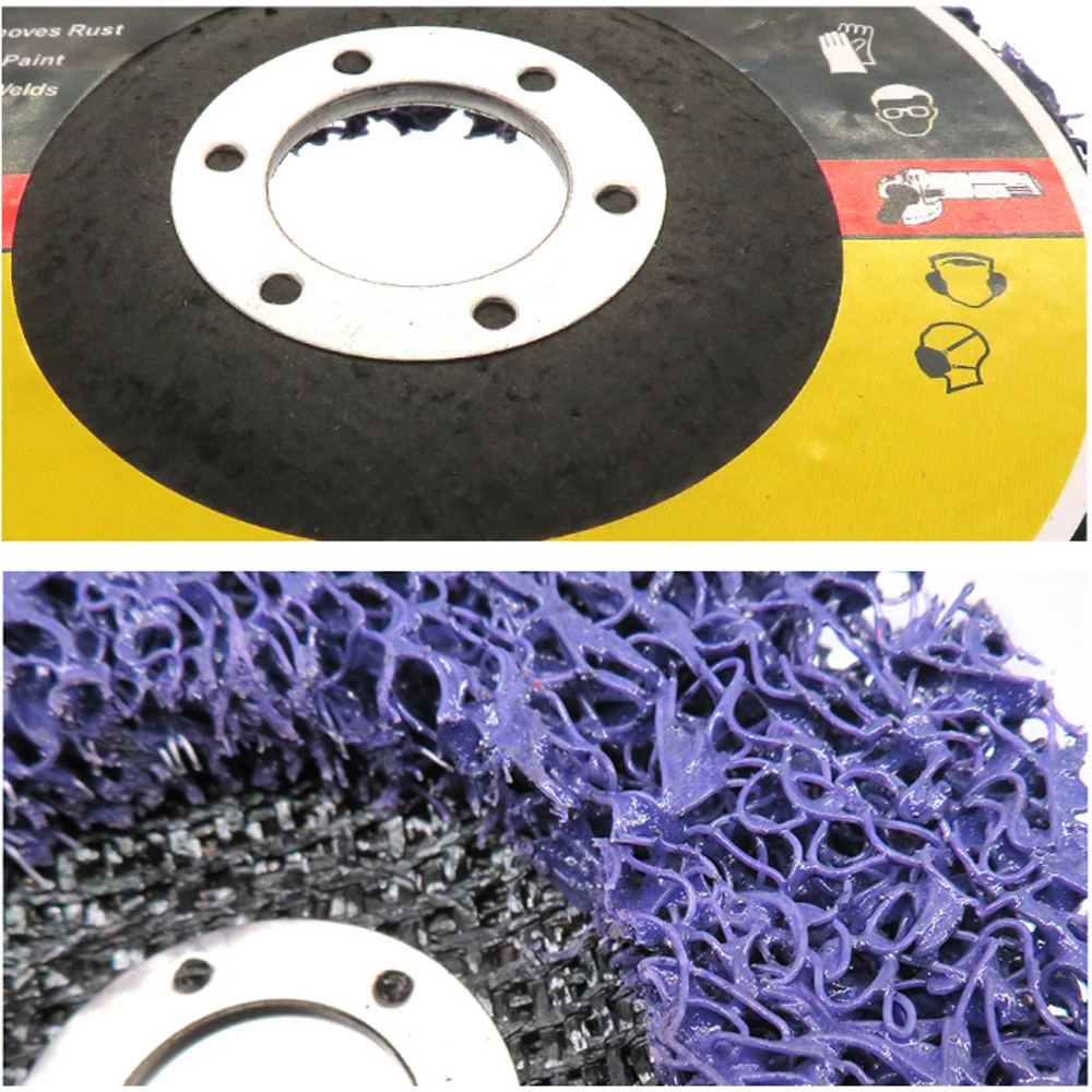 1 sztuk 4.5 "115mm Poly Strip tarcza ścierna odrdzewiacz farby czyste ściernice do szlifierki kątowej samochodów ciężarowych motocykle