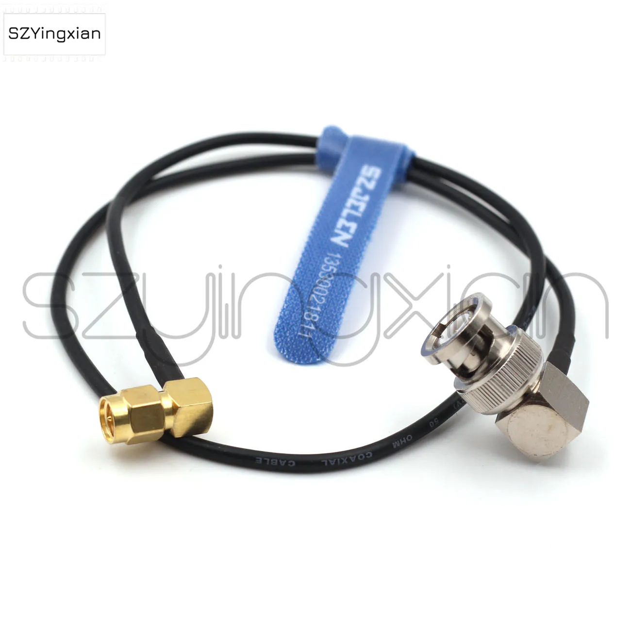 SDI pigtail. Camera RF coaxial cable Ultra-soft SDI video signal cable, camera monitor SDI line, BNC plug to SMA plugs elbow,