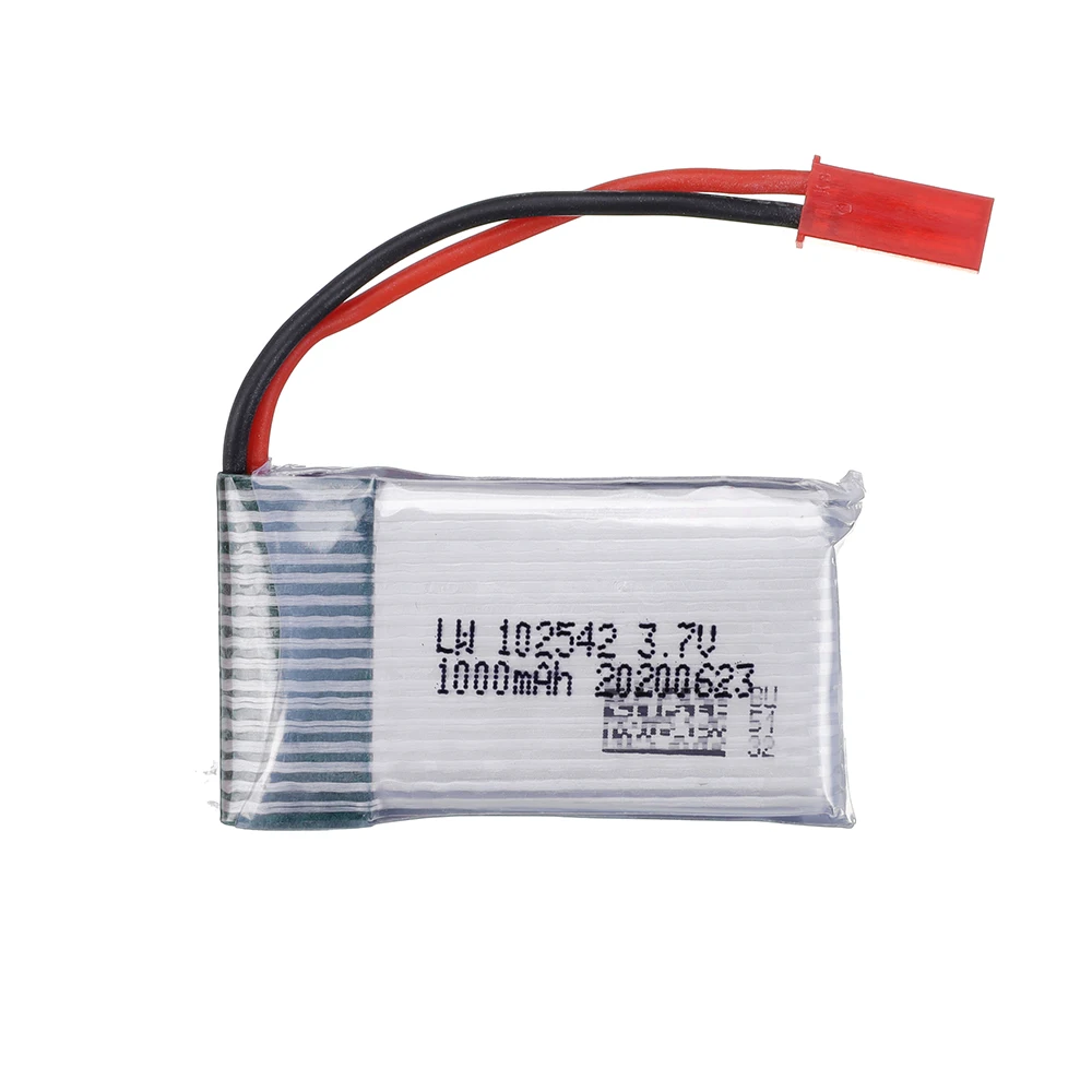 3.7V 1000mAh Lipo Battery + Charger For HQ859B HQ898B H11D H11C H11WH T64 T04 T05 F28 F29 T56 T57 102542 RC Drone Spare Parts