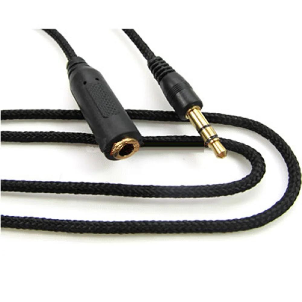 Headphones Extension 1.5/3/5m Wired Audio Cloth Cable AUX Car 3.5mm Jack Speakers Male-Female Interface Phone Sound Adapter