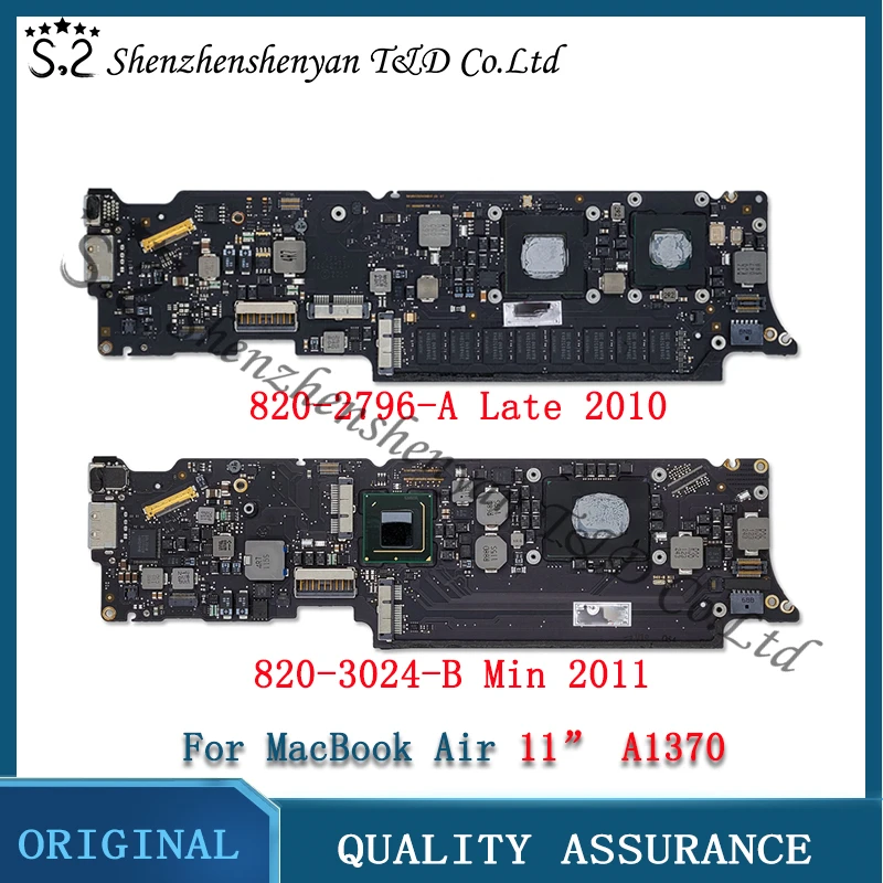 

Материнская плата Tesed A1370, процессор 1,4 ГГц/1,6 ГГц для MacBook Air 11 дюймов, материнская плата a1370 Late 2010 820-2796-A Mid 2011 820-3024-B