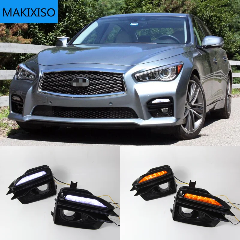 

Error Free LED Daytime Running Light DRL Signal Light Lamp For 2014-2019 Infiniti Q50 Sport Model 261354GA1A 261304GA0A