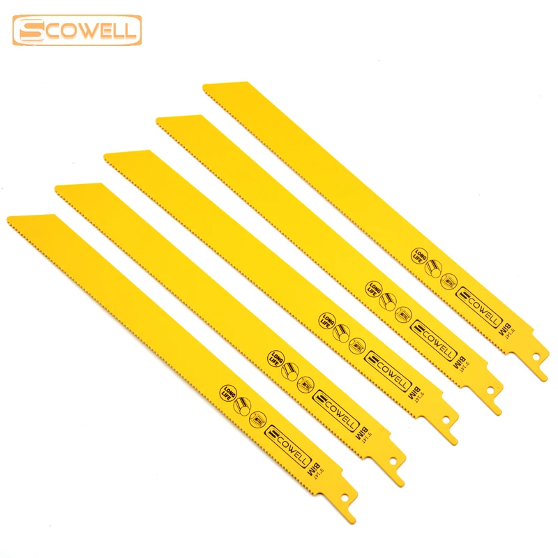 20%OFF SCOWELL 9" 14TPI Bi-metal M42 Reciprocating Sabre Saw Blades 230*19*0.92mm Jigsaw Blades For Wood And Metal