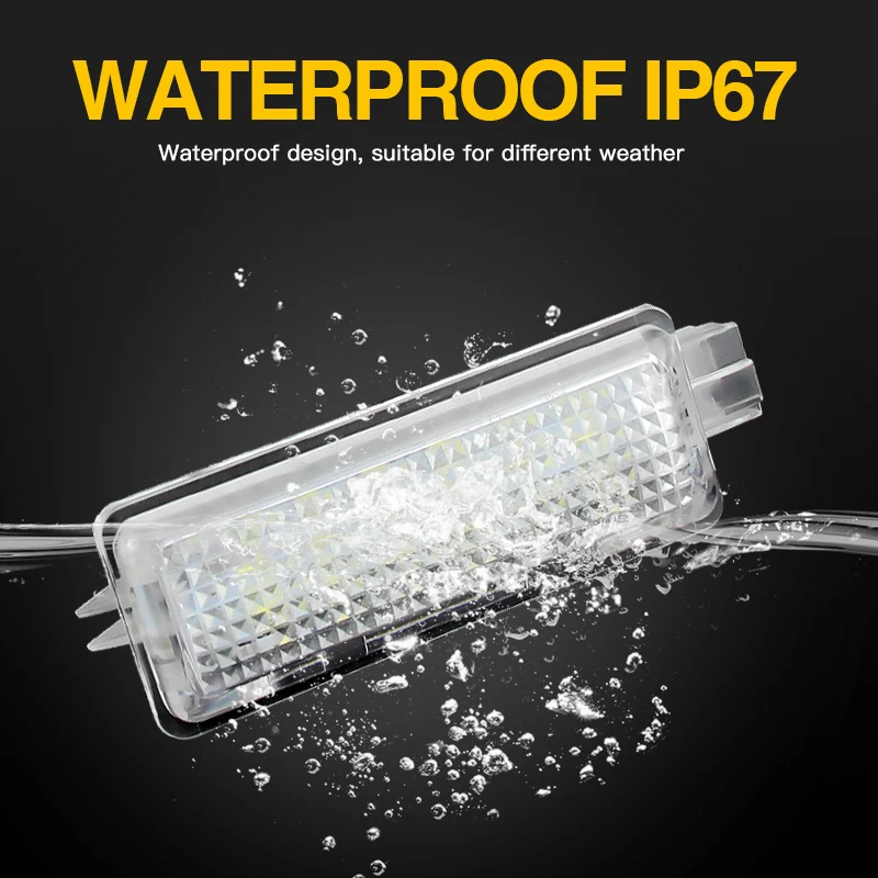 For Ford Focus Kuga 2013 Up Trunk Luggage Compartment Interior Led Lights DC12V Super Bright White Canbus Error Free