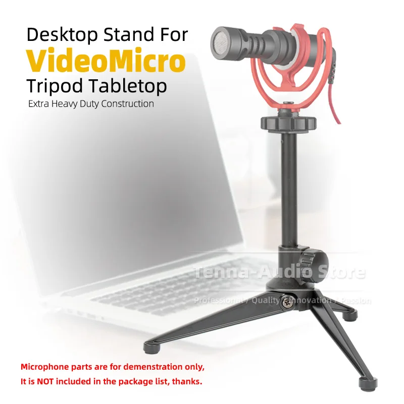 

Desk Tripod Metal Microphone Stand For Rode VideoMicro Video Micro Desktop Bracket Mic Tabletop Boom Mount Table Mike Holder