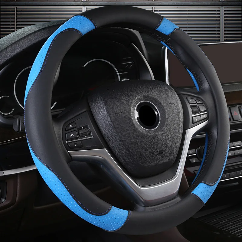 New Fashion Sports Car Steering Wheel Cover Wrap Suitable For 37-38CM/14.5