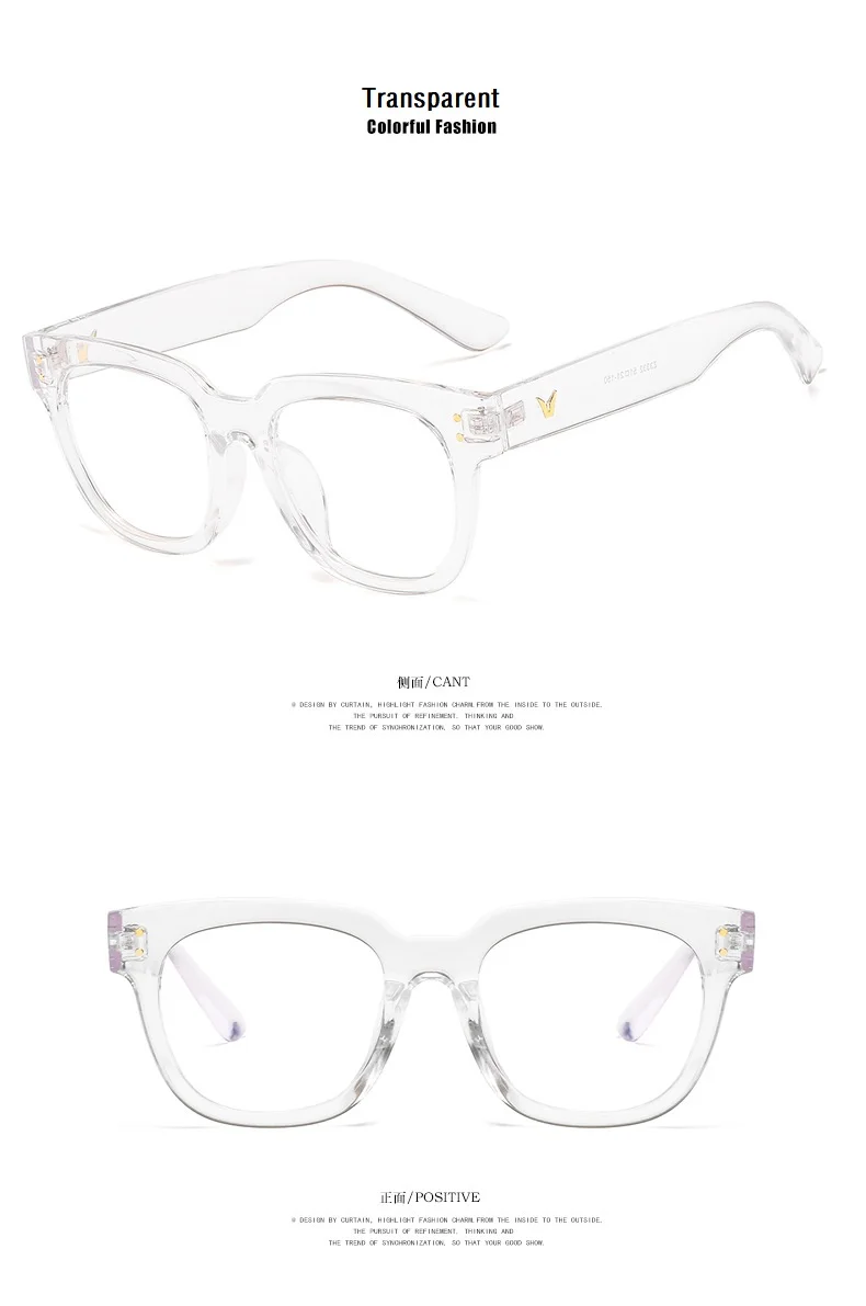 Anti-Blaulicht-Brille mit großem Rahmen 2026 Damen Computer-Brille mit Blaulichtfilter Schwarze Strahlenschutzbrille Brillen Herren – Detail 9