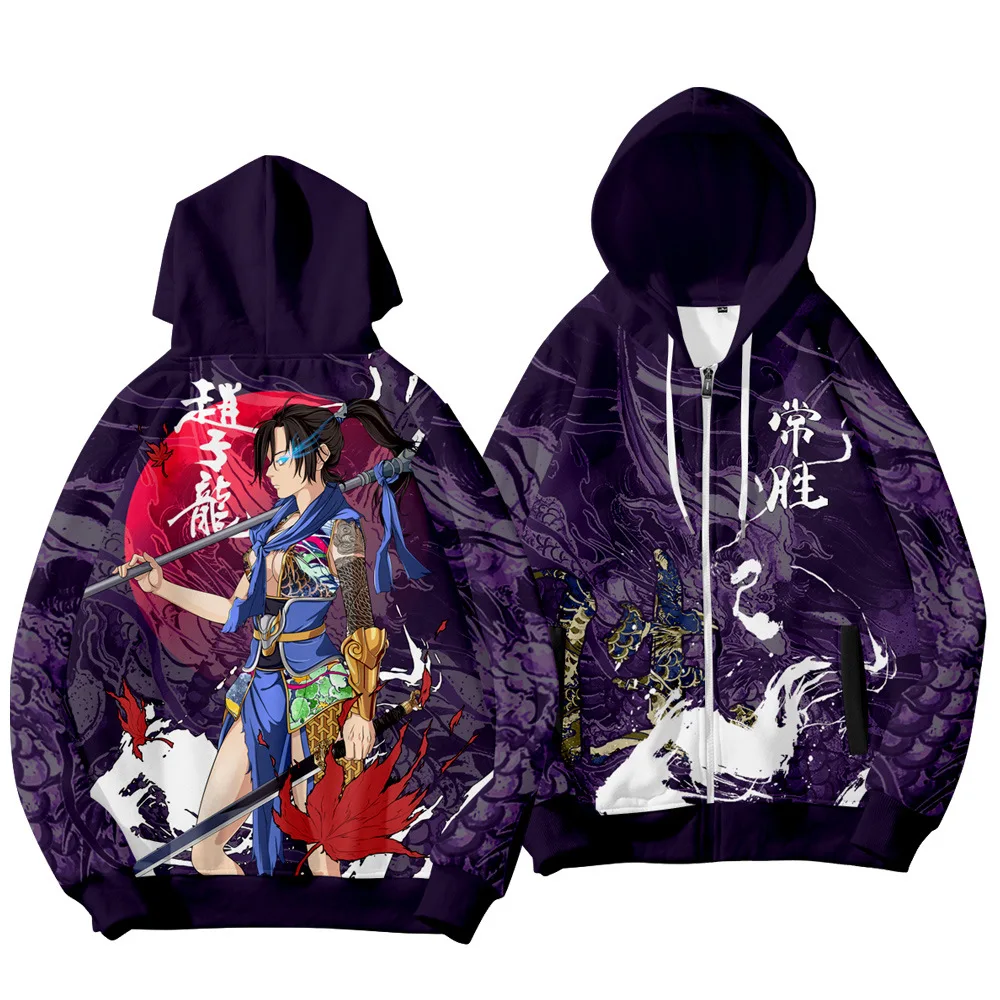Loose Sweatshirt Men Zipper Print Hoodies Spring Autumn Sweatshirts Long Sleeve Jacket S-6XL