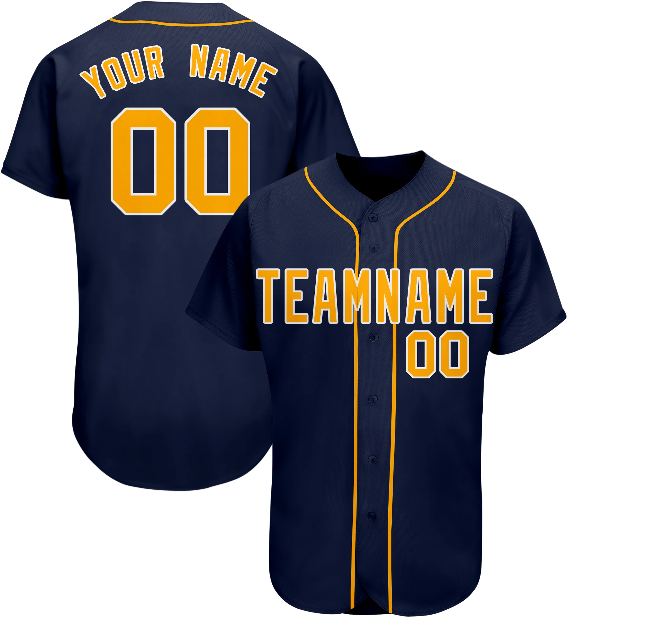 Custom Baseball Jersey Full Sublimated Team Name/Numbers Button-down Breathable Soft Tee Shirts for Men/Kids Fans Gift Game