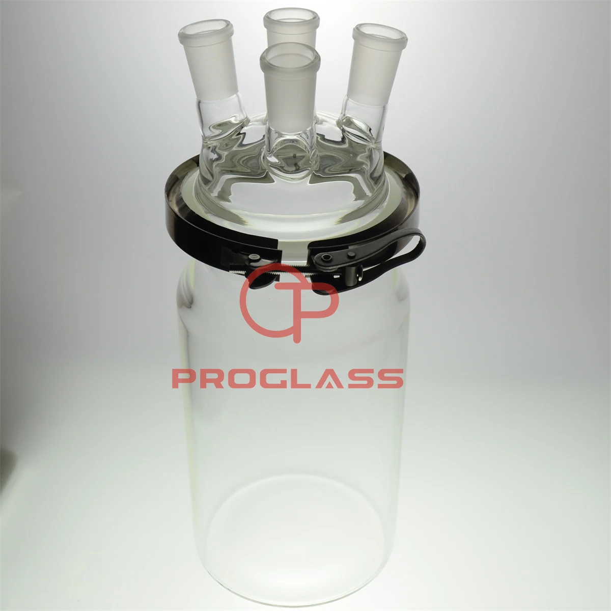 5000mL 24/​40 4-Neck,​Glass Cylinder Reactor,5 Litre Flat Bottom Reaction Flask