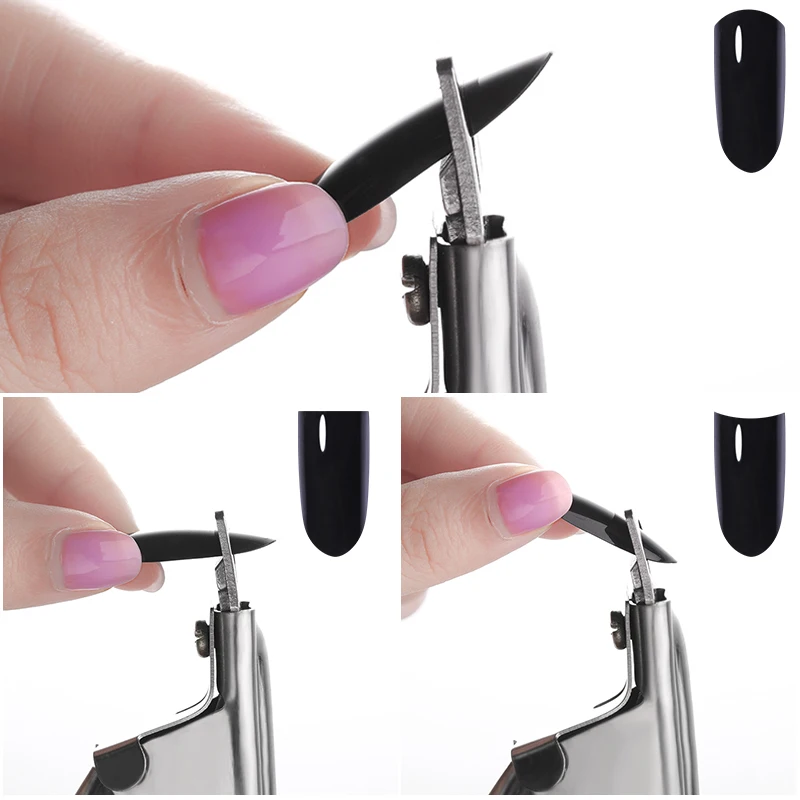 Professional Nail Clippers Silver False Tips Edge Cutter Stainless Steel Manicure Nail Art Tools Cut clipper Pedicure