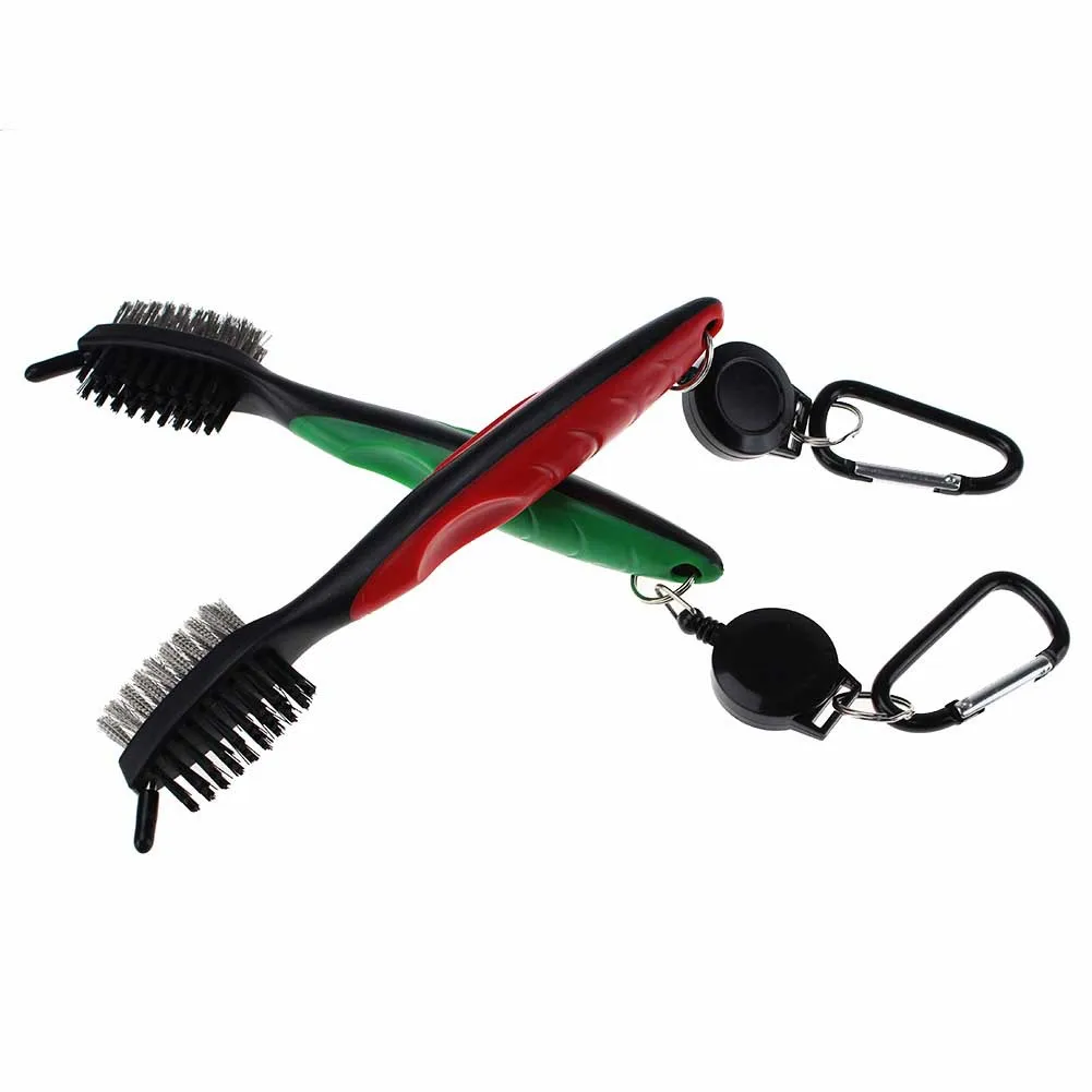 CRESTGOLF Two Sided Golf Brush Clip Groove Ball Cleaner Cleaning Kit Tool with Marker