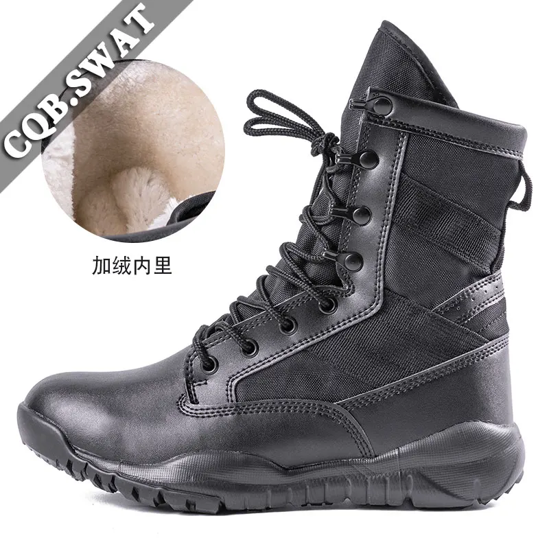 Wear-Resistant Breathable Beige Tactical Combat Boots Men Outdoor Black Hiking Army Boots Men