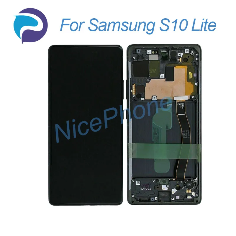 for SAMSUNG S10 Lite LCD Screen + Touch Digitizer Display 2400*1080 SM-G770F/FDS/FDSM/U1 S10 Lite LCD Screen Display