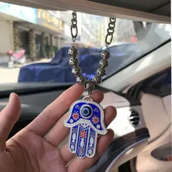 turkish evil eye hamsa hand of fatima Car Rear View Mirror islam muslim Car Pendant Hanging