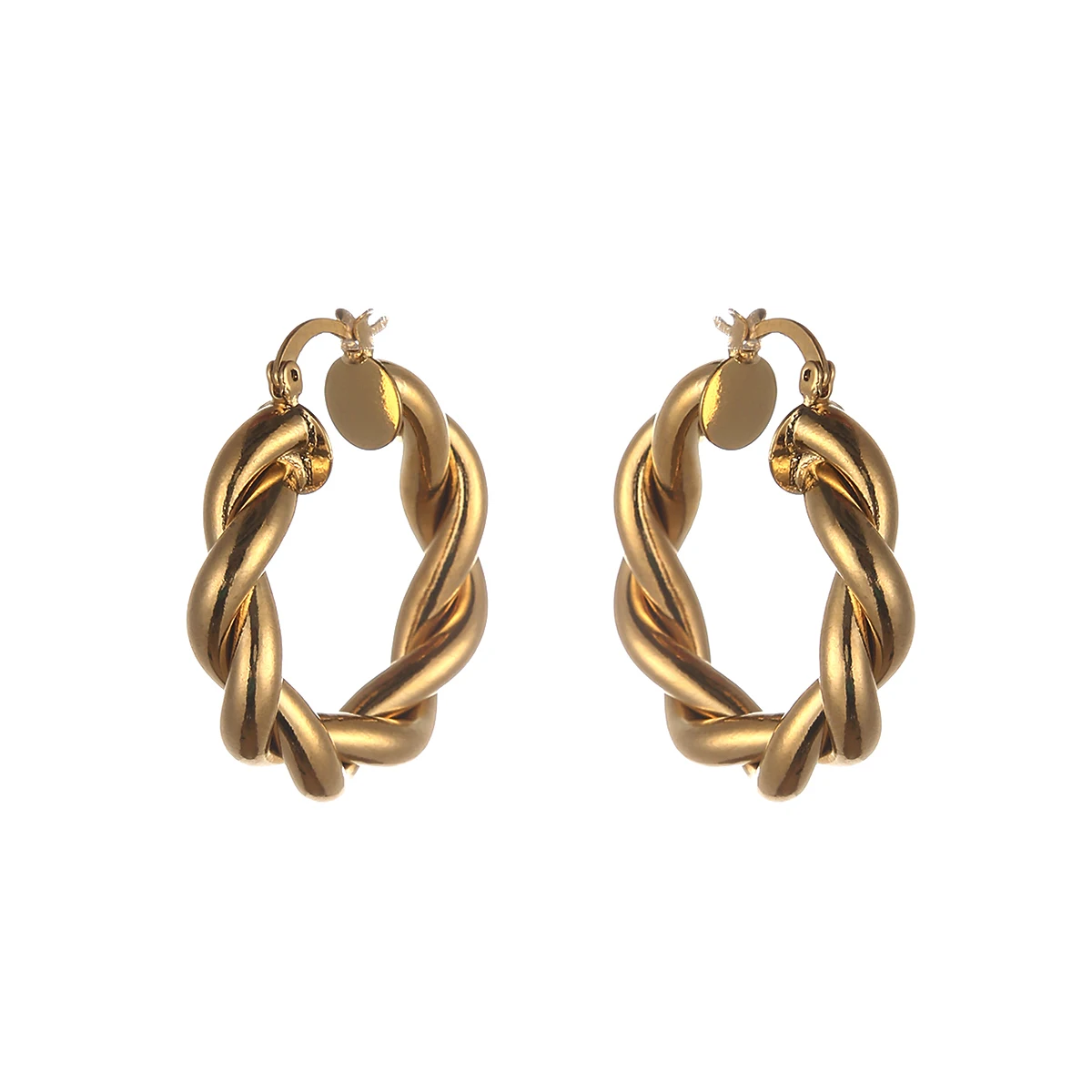 Africa Hoop Earrings for Women Gold Color and Round Earring Stud Ethiopian Jewelry Nigeria Congo Arab Gift