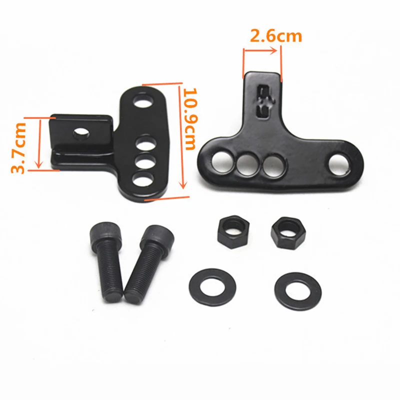 1 Set Black For Sportster Rear Adjustable Slam Lowering Brackets Kit 1-3 Inches For Sportster 883 1200 2000-2015