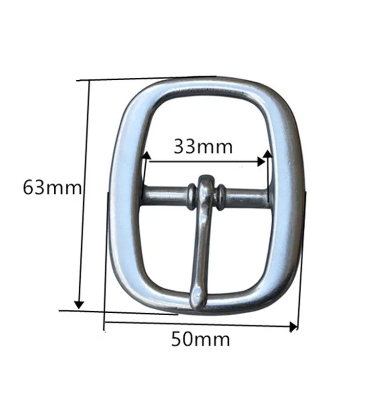 2pcs Stainless Steel Buckle 30mm Mirror Strap Buckles  Matte Bag Halter Bridle Pin Buckle 33mm 40mm