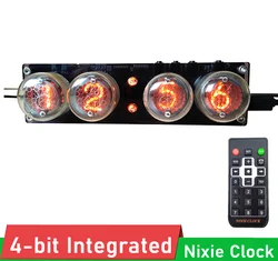 Glow Tube Clock 4-bit Integrated + Remote control RGB LED DS3231 TIME Nixie Clock QS30-1 SZ1-1 SZ3-1 SZ-8 ZM1020 Z560M