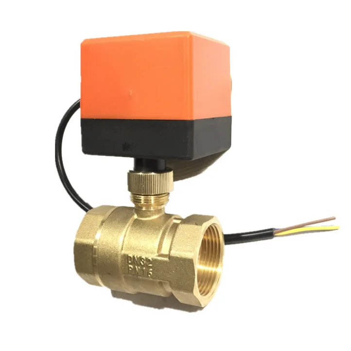 DN15 DN20 DN25 DN32 DN40 الكهربائية الكرة صمام AC220V 3-سلك 2-طريقة التحكم النحاس موضوع الكهربائية الكرة صمام مستقرة