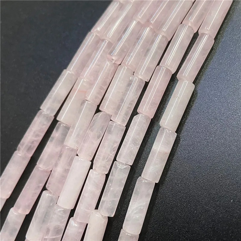 Pink blue yellow stone beads loose stone spacer tube Cylinder Jaspers Beads 4x13mm for jewelry making bracelet earring necklaces