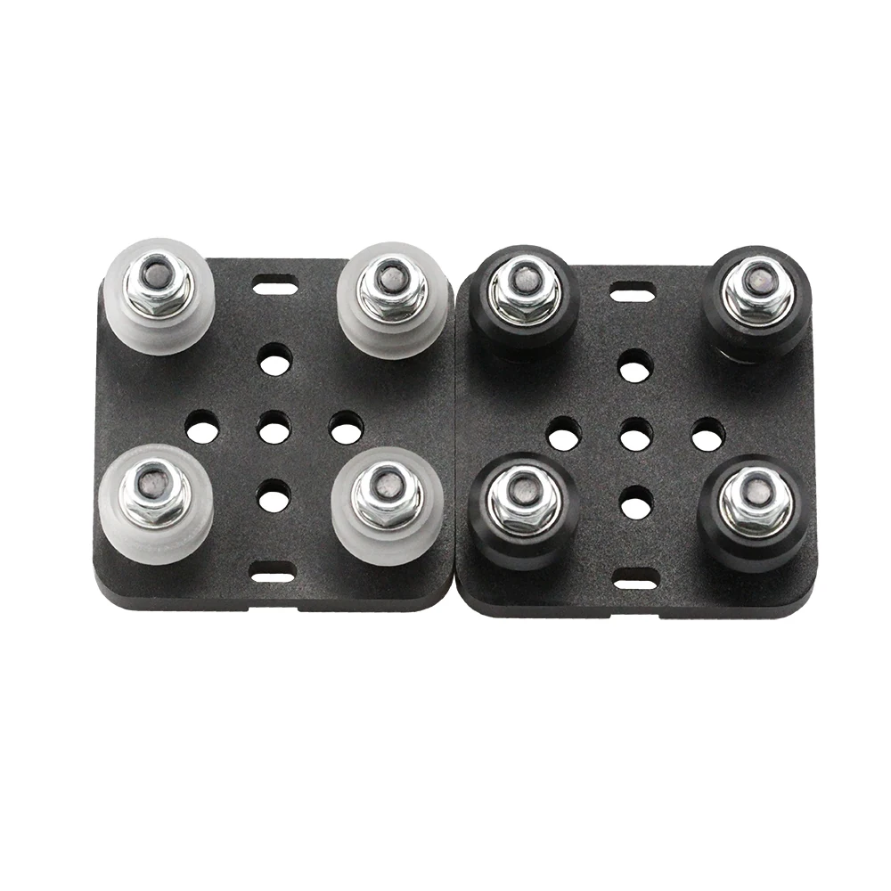 Juego de rueda Pom sólida fuerte, rueda de plástico, polea tensora Tipo V para riel de ranura en V, piezas de impresora 3D OX CNC, 1 Juego