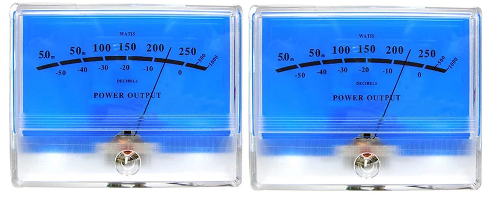 Płyta sterownika/1 szt. Miernik VU/2 szt. Miernik VU/2 szt. Miernik VU + 1 szt. Płyta sterownika Klasyczny McIntosh Lake Blue DB Table Audio z podświetleniem