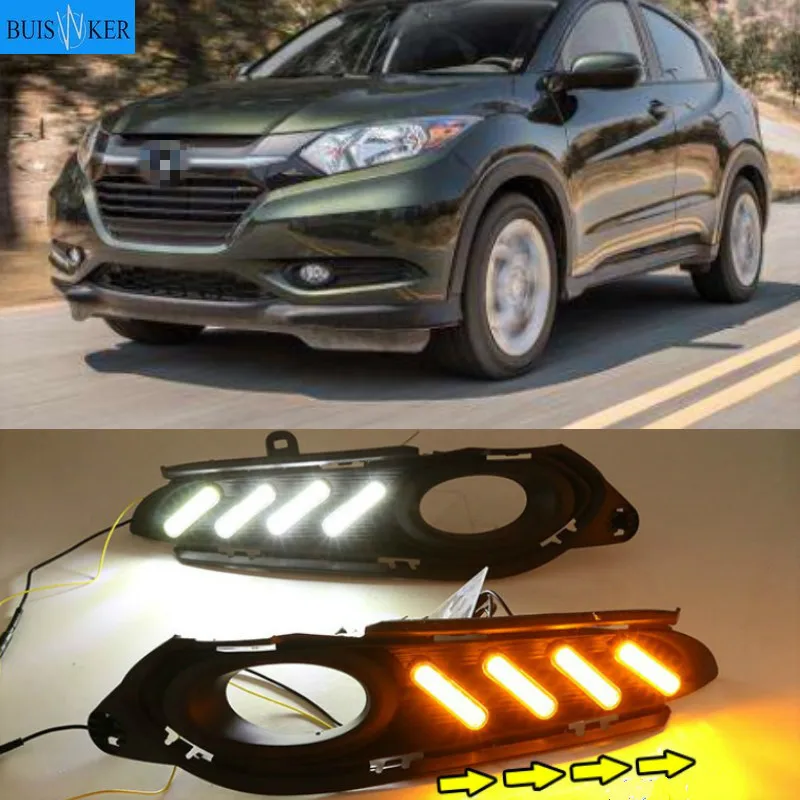 

For Honda HR-V HRV Vezel 2014~2018 No-error Daytime Running Light LED DRL Fog Lamp Driving Lamp Car Styling