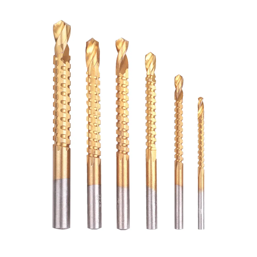6Pcs Kobalt Boor Set Hoge Kwaliteit Boor Set Spiraal Schroef Metric Composiet Tap Boren Tool Schacht Diameter 3-8Mm