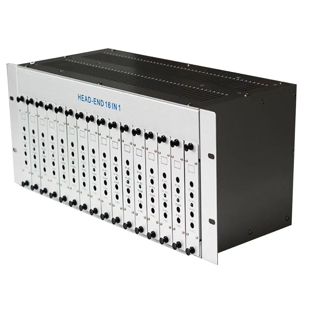 

16-Channel AV to RF Analogue Adjacent Channel Modulator Hotel Cable TV System CATV TV System PAL NTSC SECAM