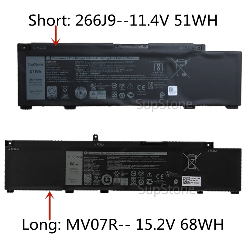 Imagem -05 - Supstone 266j9 N2nll 415cg 14 W5w19 Bateria para Dell Inspiron 5490 15pr1545blg3 15 35903500g5 15 55005505p89f 72wgv Mv07r