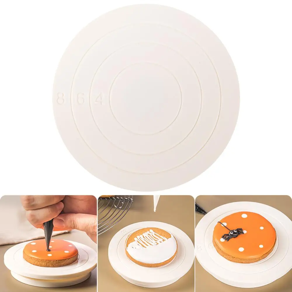 Cake Decorating Turntable DIY Cake Rotary Table Mini Plastic Fondant Cake Turntable Cake Decorating Supplies