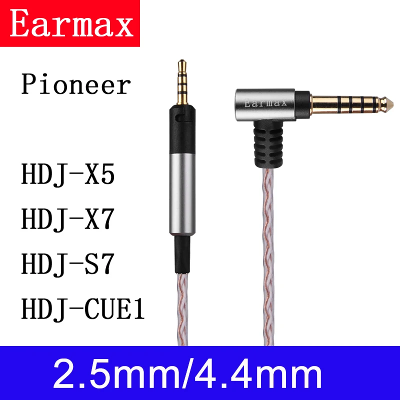 جديد واحد الكريستال النحاس سماعة كابل HDJ-X5 HDJ-X7 HDJ-S7 HDJ-CUE1 2.5 مللي متر/4.4 مللي متر متوازن كابل سماعة ترقية كابل