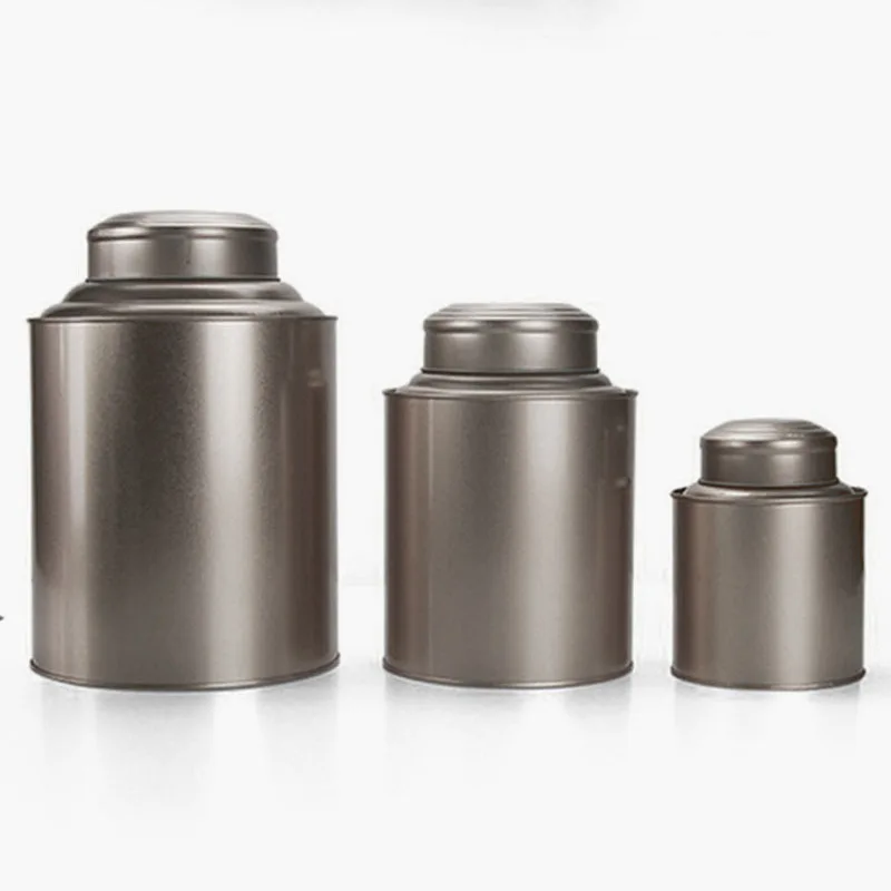 15 Pcs/Lot Retro Classic Tinplate Jar Solid Color Tin Cans Portable Sealed Tea Caddy Coffee Scented Tea Tank Metal Storage Bottl