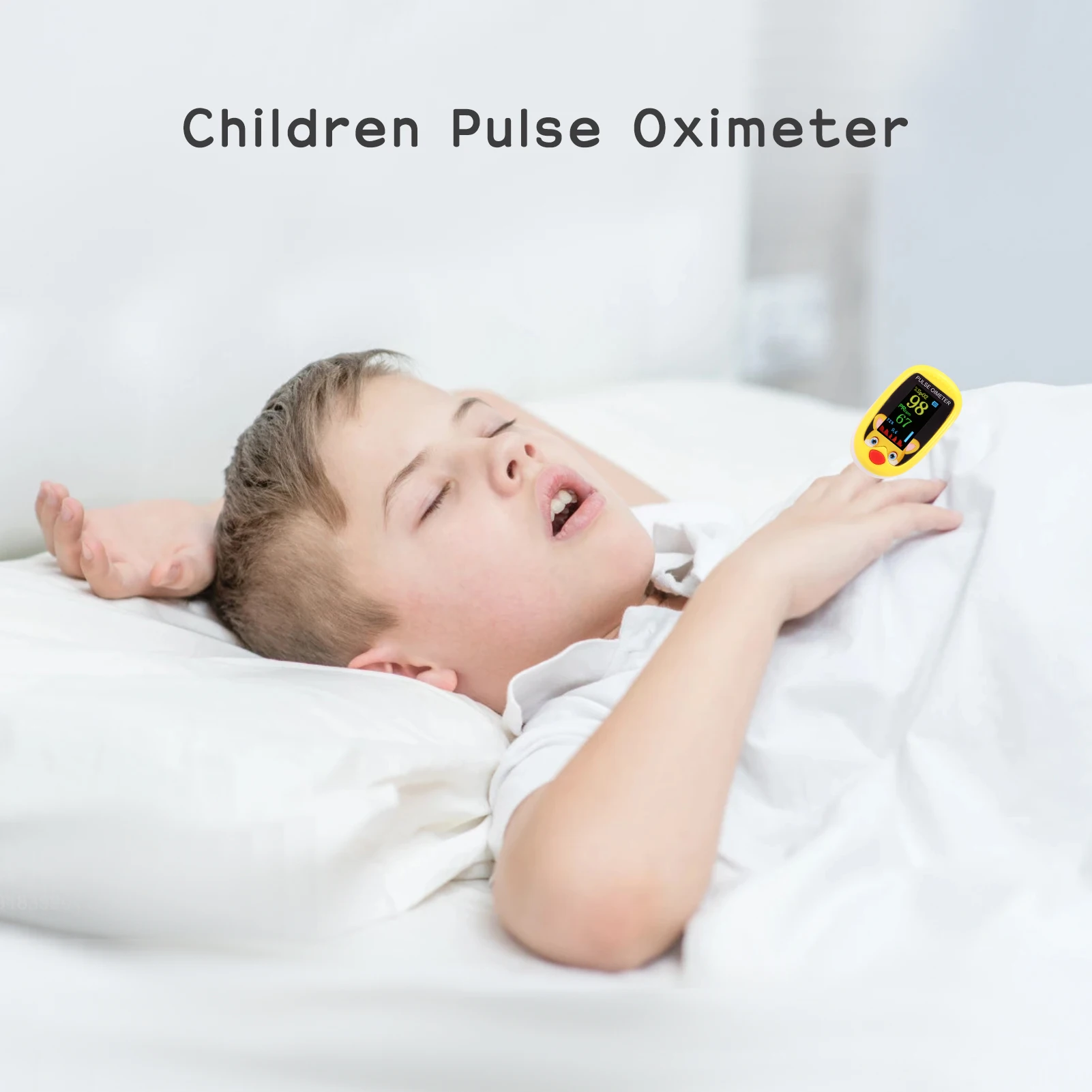 Baby Finger Pulse Oximeter Pediatric Oximetro De Dedo SpO2 PR OLED Rechargeable Children kids Pulsioximetro