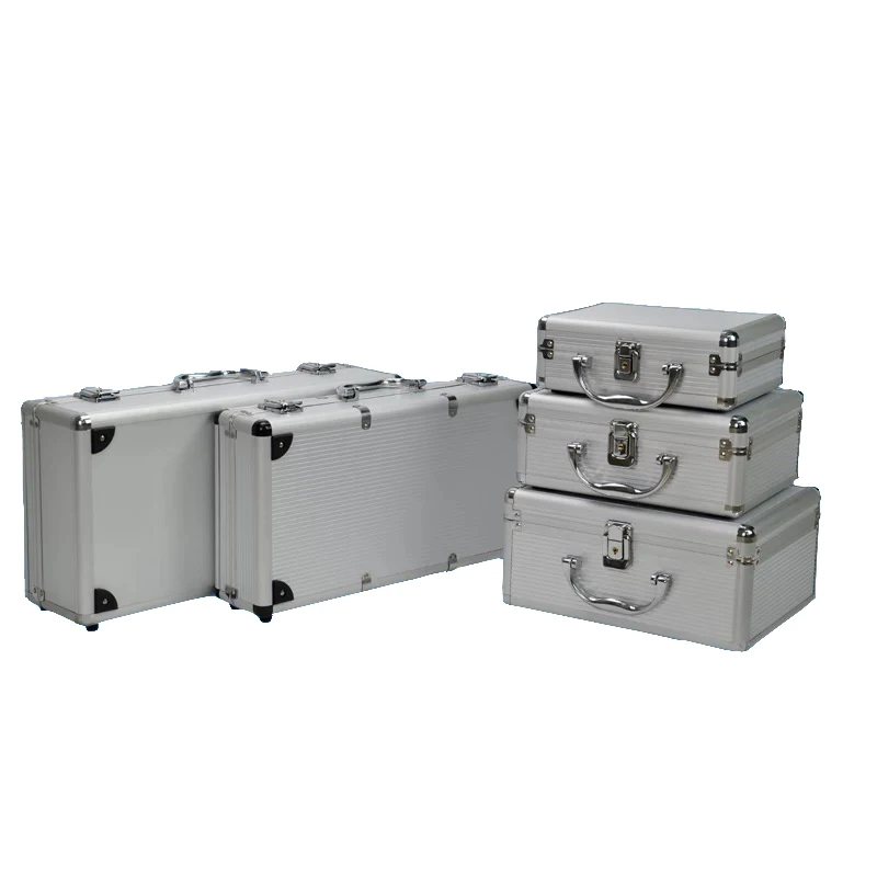 220*170*85mm Portable Aluminum Tool Box Instrument Case Medicine Equipment Part Toolcase Cosmetic Box   Packaging